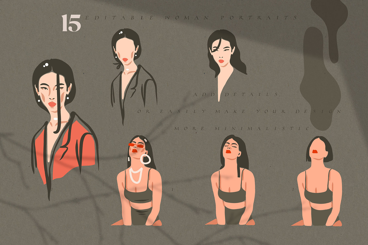 Abstract feminine portrait creator, a Person Illustration by Anastasy_helter (Photo 5 of 10)