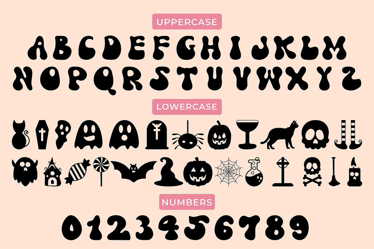 Groovy Halloween - A Retro Font, a Font by CraftlabSVG (Photo 9 of 9)