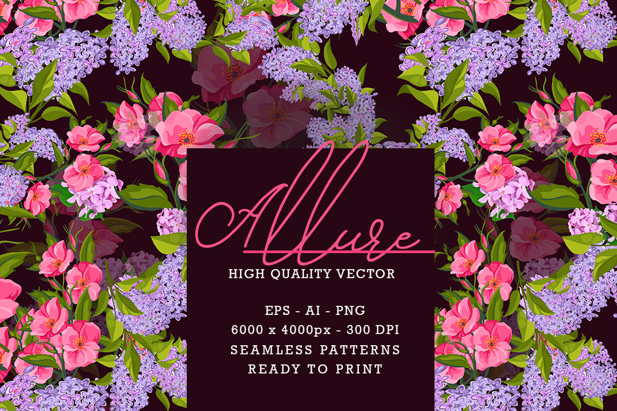Allure Floral Botanical Pattern, a Pattern Graphic by Design Unique (Photo 1 of 8)