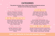 Cute Digital Life Planner 750+ pages, a Templates & Theme by SunshineStudioBoutique (Thumbnail 4 of 9)