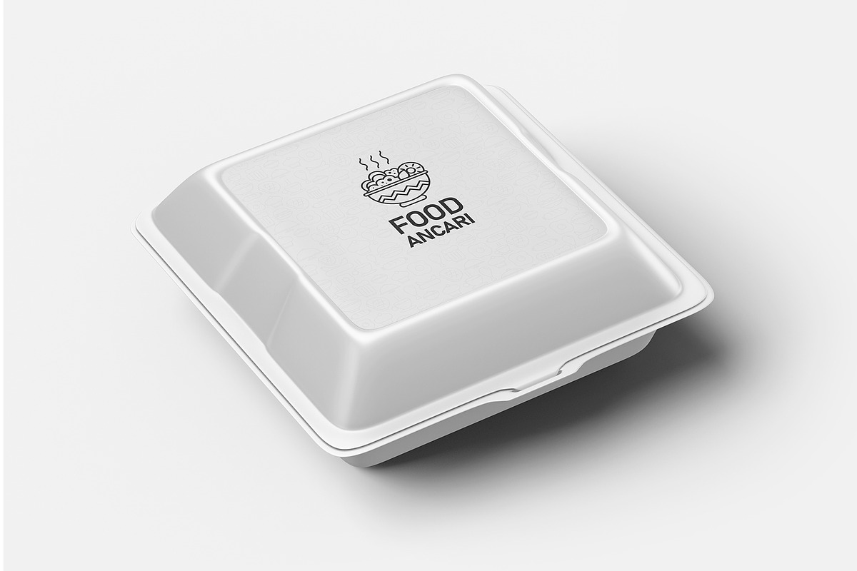 Food Box Packaging Mockup, a Packaging Mockup by AlkStudio (Photo 2 of 13)
