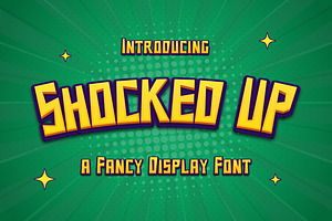 Shocked Up - Display Font, a Font by Typefactoryco
