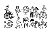 Inclusive Empowerment Vector Set, an Illustration by designvectx (Thumbnail 2 of 3)