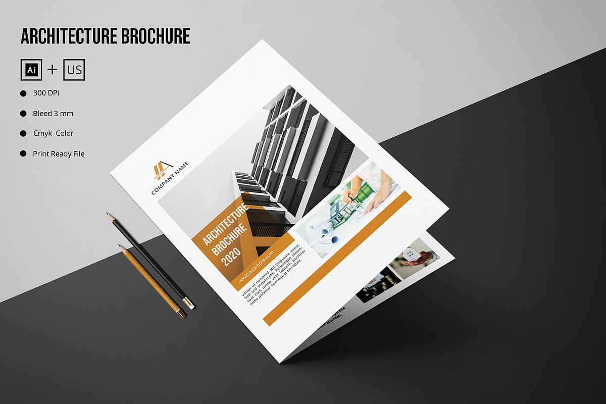 Architecture Brochure Template, a Brochure Template by Template Shop (Photo 1 of 5)