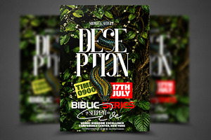 Adam and Evil Church Flyer Template