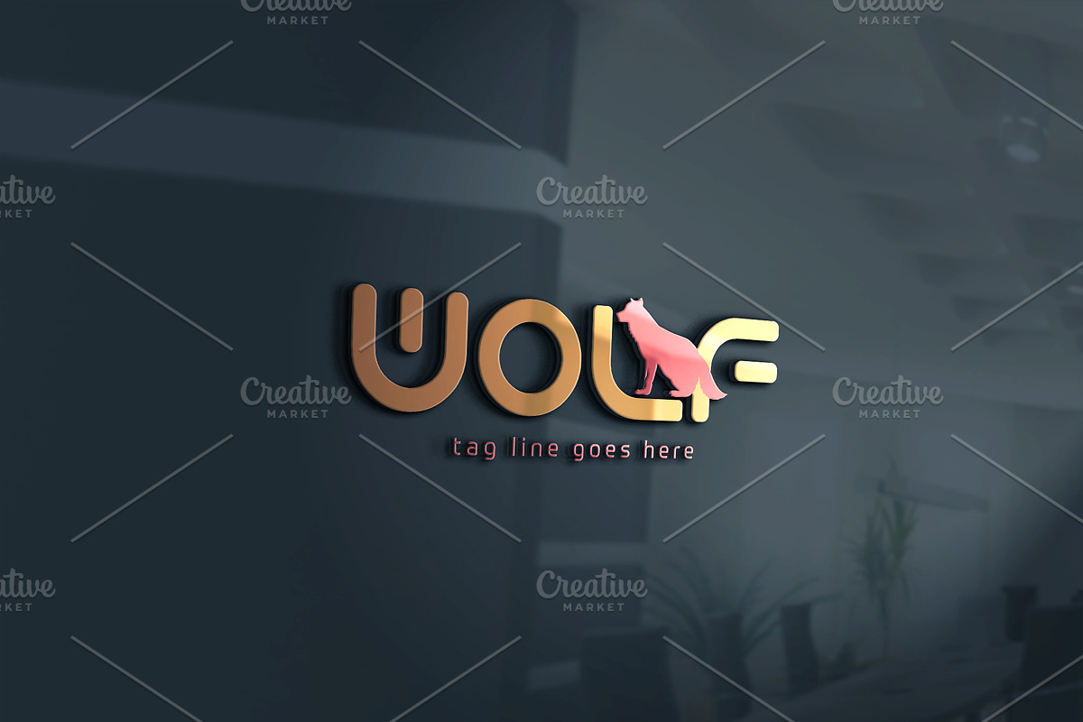 WOLF logo, a Branding & Logo Template by Graphic Origin (Photo 2 of 3)