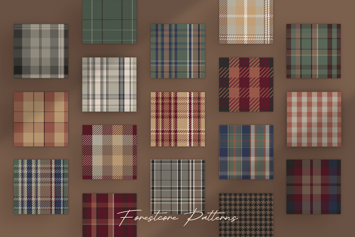 48 Plaid & Tartan Patterns, a Pattern Graphic by IuliiaSavko (Photo 6 of 13)