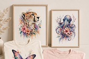 Floral animal clipart, an Object Illustration by HeavensStar (Thumbnail 6 of 7)