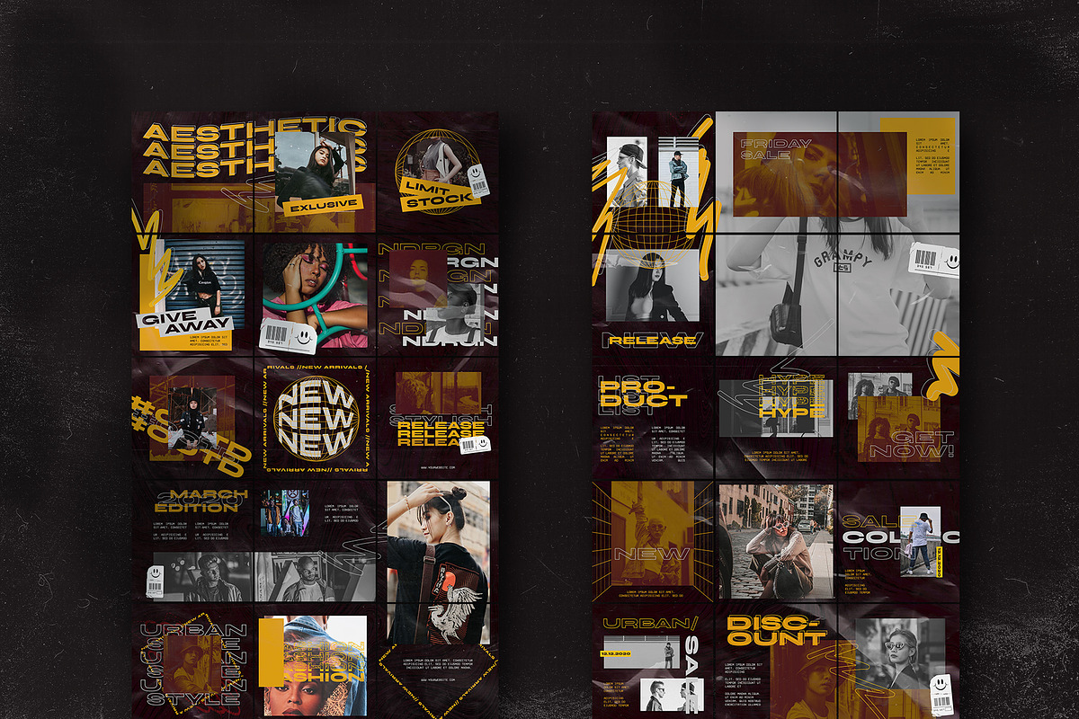 Bundle Streetwear Instagram Vol1, a Social Media Template by Azruca (Photo 10 of 22)