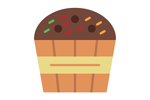 Muffin Flat Icon, an Icon by Pexelpy