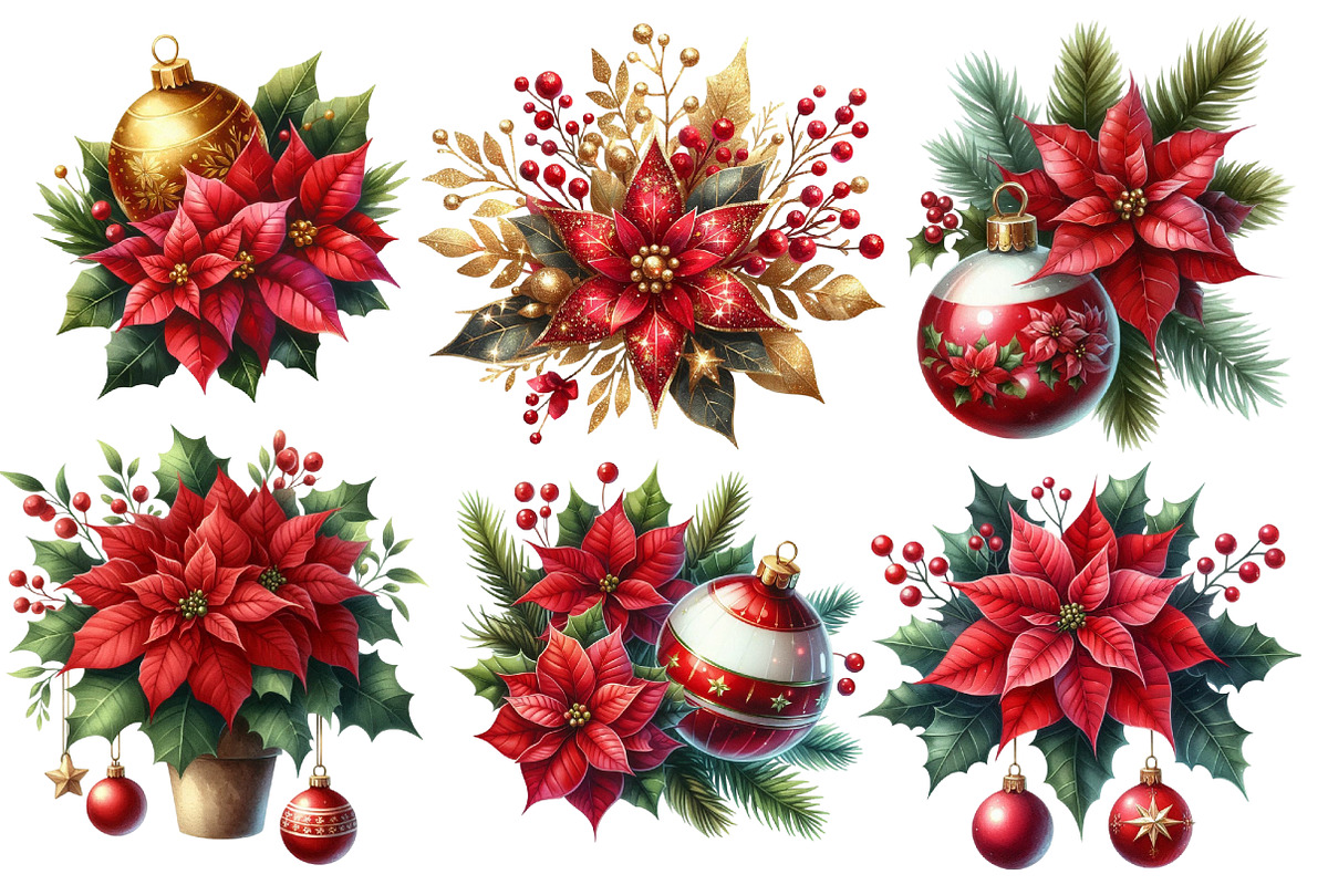 Cute Christmas Clipart, an Illustration by Designworld (Photo 3 of 5)