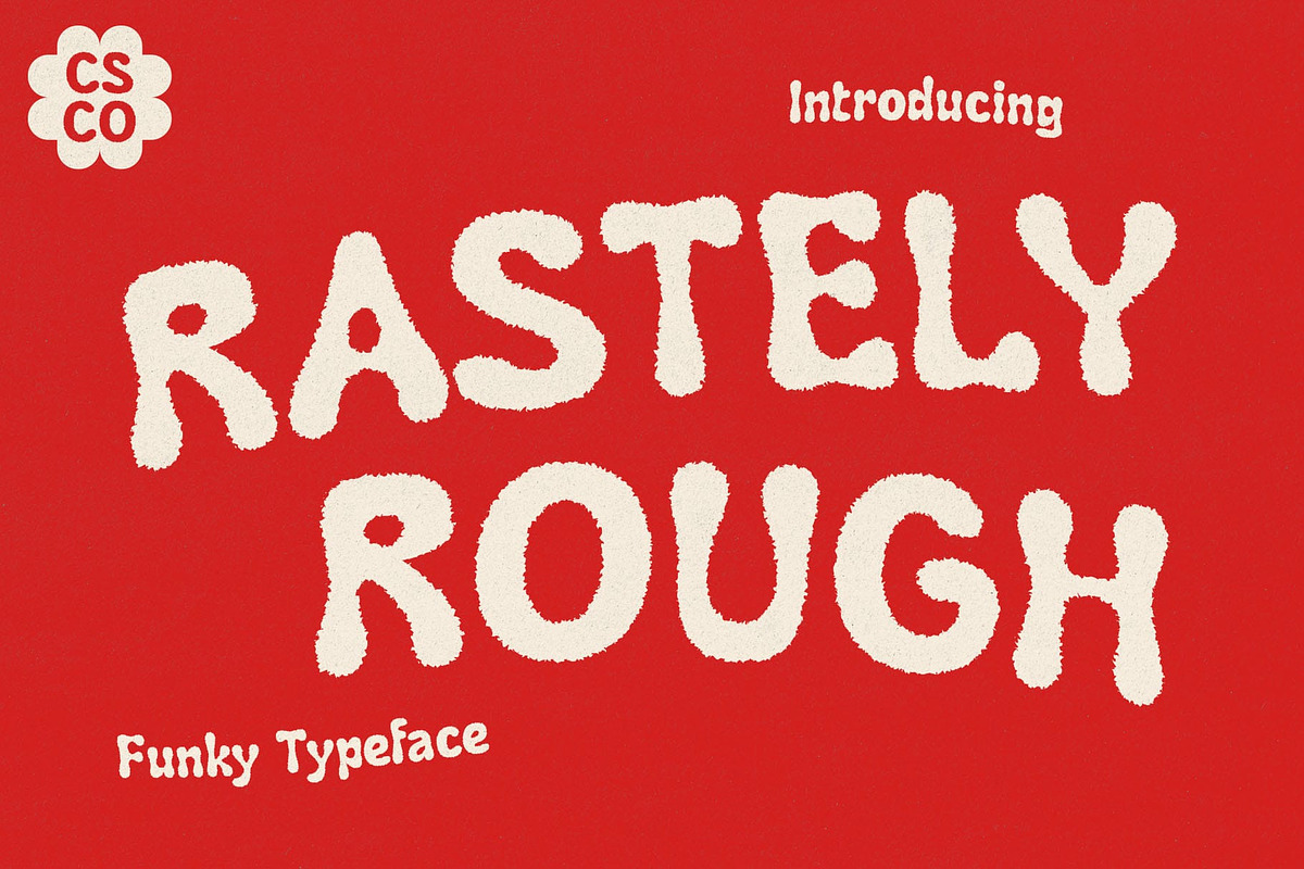 Rastely Rough, a Sans Serif Font by Craft Supply Co. (Photo 1 of 8)
