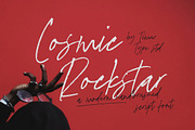 Cosmic Rockstar Font, a Script Font by Timurtype (Thumbnail 1 of 7)