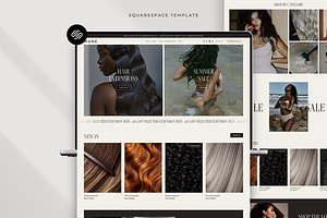 Hair Stylist Squarespace Template