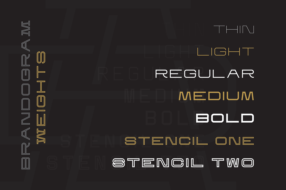 Brandogram Monogram Typeface, a Slab Serif Font by Bogdan Casota (Photo 11 of 22)
