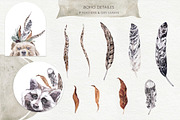 Boho Watercolor Animals & Rainbows, an Animal Illustration by Cat In Colour (Thumbnail 11 of 12)