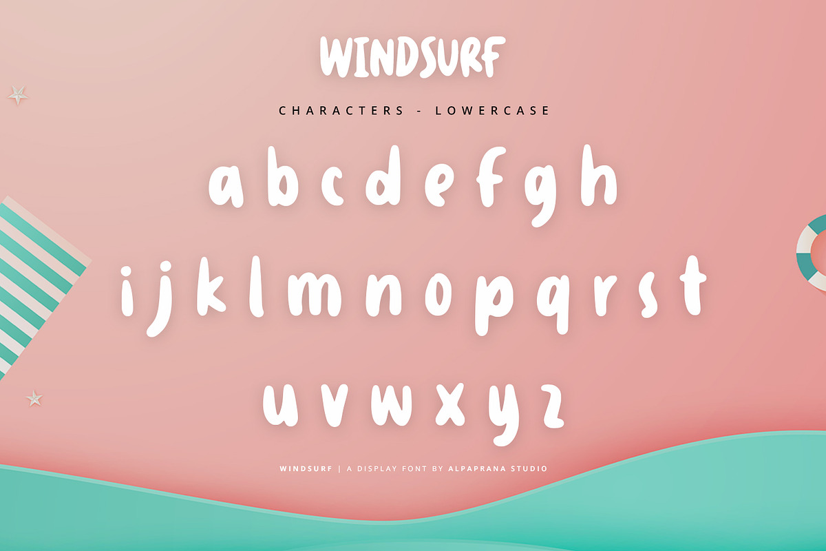 Windsurf - Playful Display Font, a Script Font by Alpaprana (Photo 9 of 11)