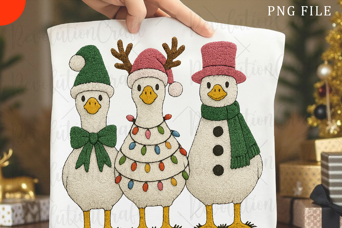 Christmas Crochet Silly Goose Png, an Illustration by OK Design (Photo 4 of 6)