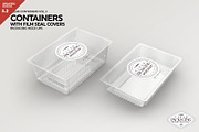 Clear Film Seal Container Mockup, a Cups & Container Mockup by INCDesign (Thumbnail 1 of 7)