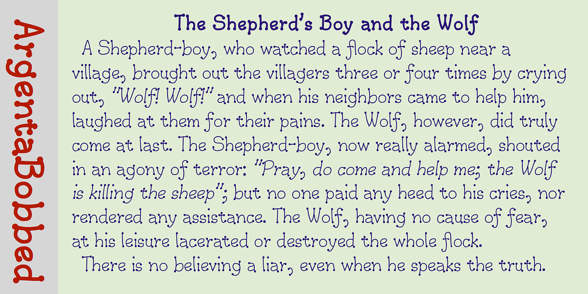 ArgentaBobbed, a Handwritten Font by Ingrimayne Type (Photo 5 of 9)