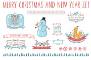 New Year set in cute cartoon style, an Illustration by totokumi (Thumbnail 1 of 3)