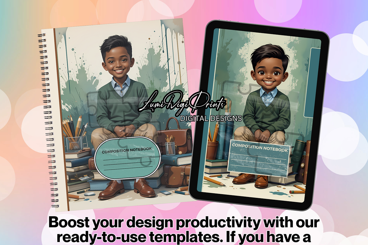 Digital Composition Cover Set Kids, an Object Graphic by LumiDigiPrints (Photo 3 of 7)