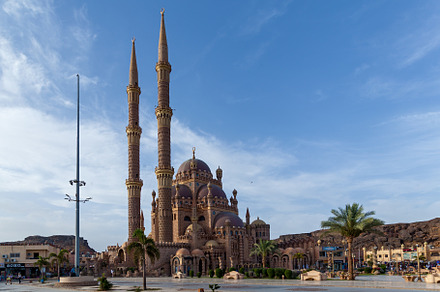 mosque in the old town of Sharm El Sheikh Egypt, an Architecture Photo by Photostock