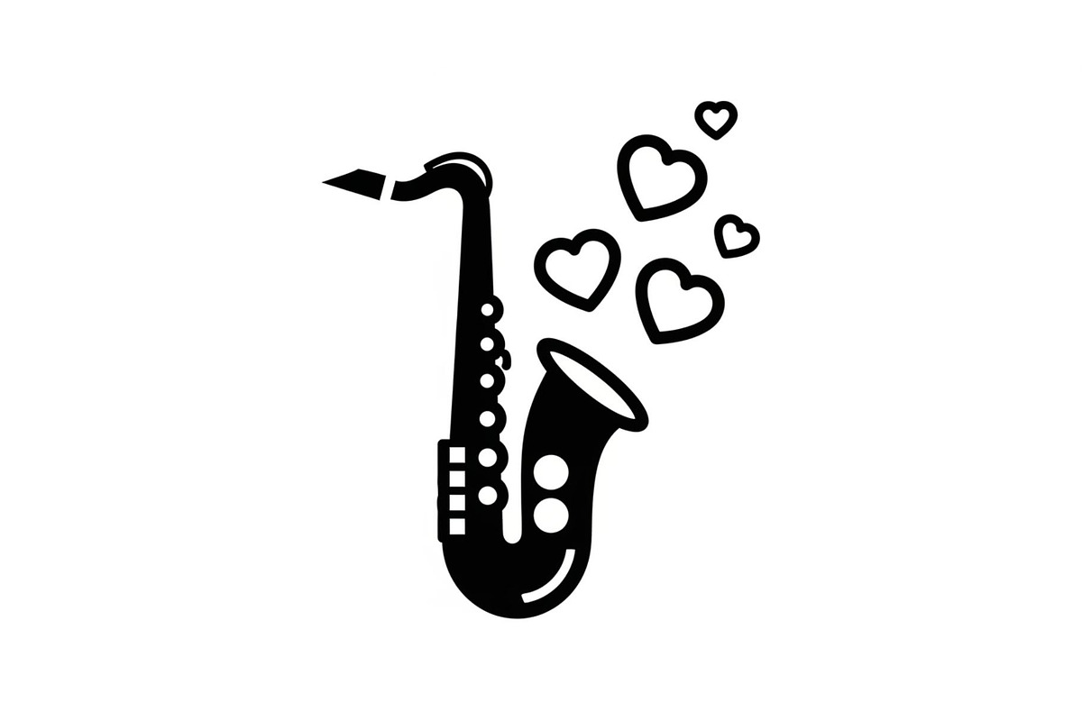 Saxophone Music Love Vector Bundle, an Illustration by Designs_River (Photo 9 of 51)