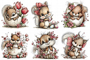 Whimsical Easter Squirrel Clipart, an Illustration by Daily.Designs (Thumbnail 7 of 8)