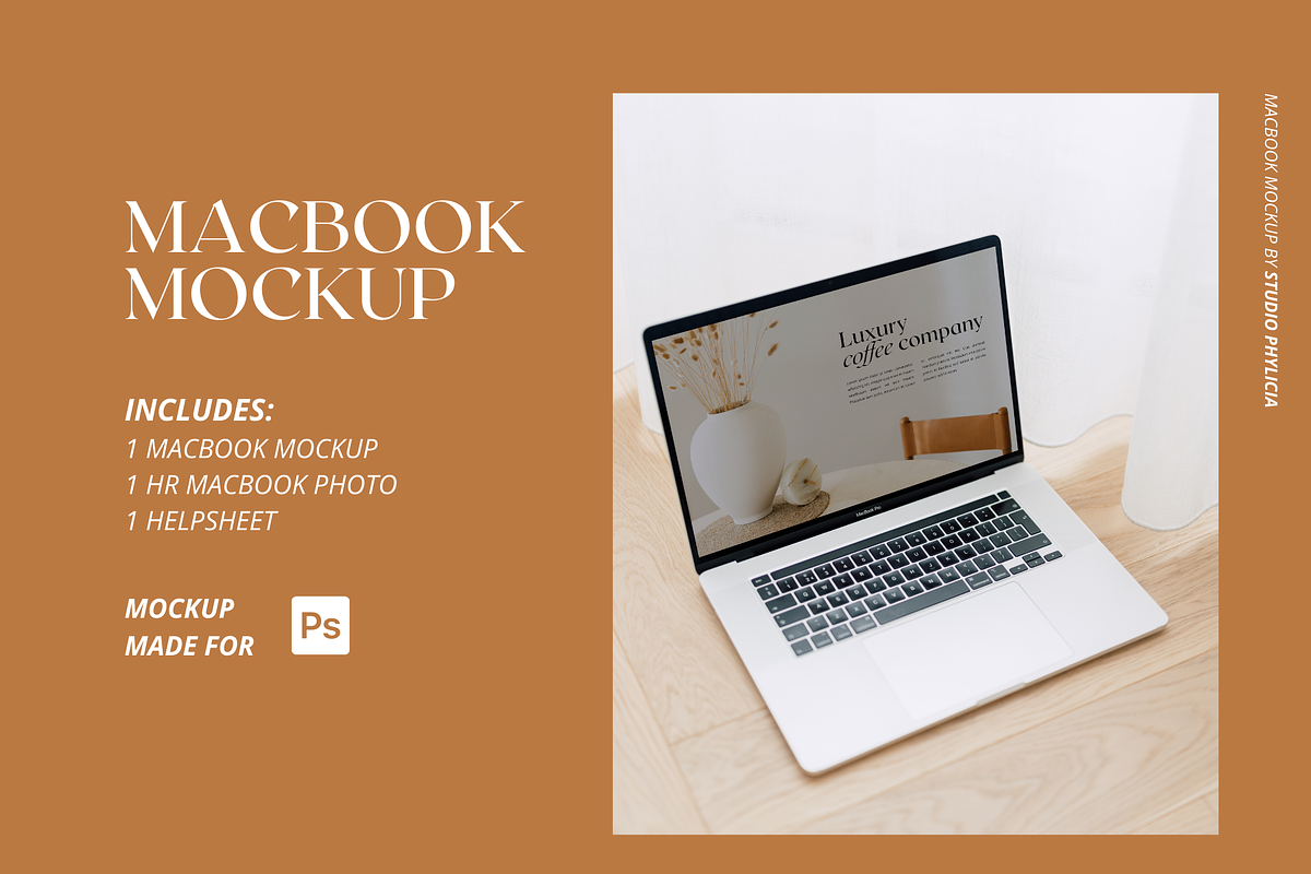 Macbook Mockup, TERRA 23, an iPhone Mockup by Studio Phylicia (Photo 1 of 3)