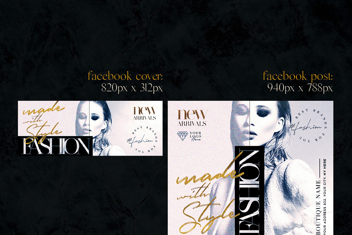 Fashion With Style Social Media Pack, a Social Media Template by Touringxx Creative Studio (Photo 3 of 5)