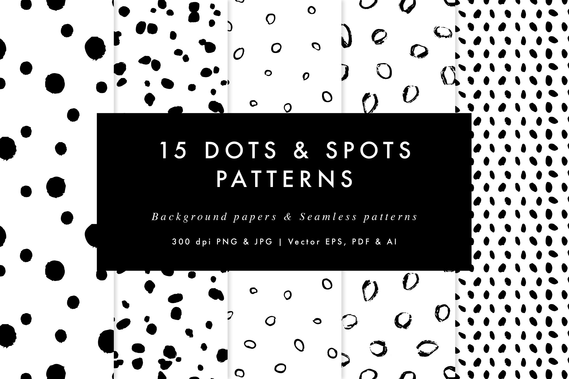 Vector Dot & Spot Patterns & Papers, a Pattern Graphic by Heartmade by ...