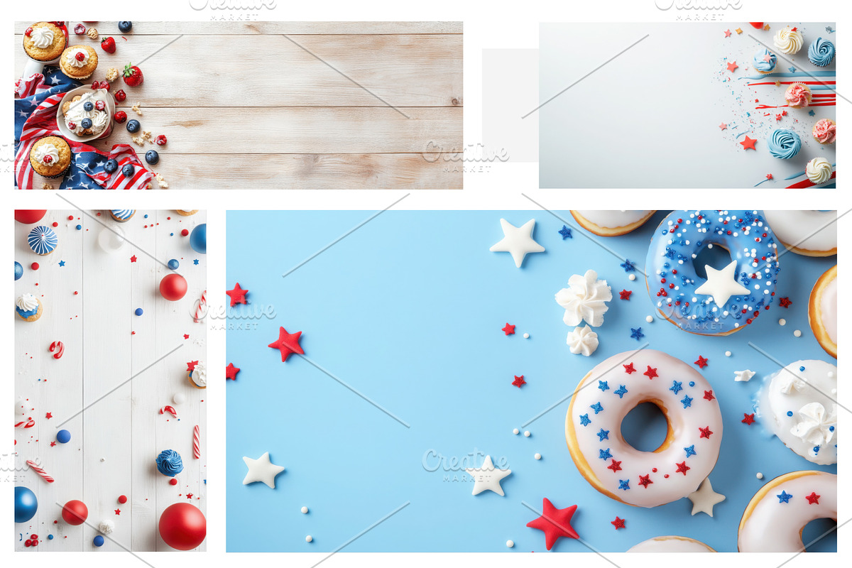 4th of July Cupcake Flat Lay, a Food & Drink Photo by Nebbia (Photo 5 of 6)