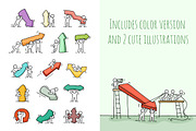 Cartoon arrows with People, an Icon by Sapunkele (Thumbnail 2 of 2)