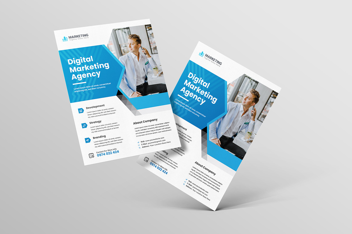 Corporate Business Flyer Template, a Flyer Template by workclan24 (Photo 2 of 3)