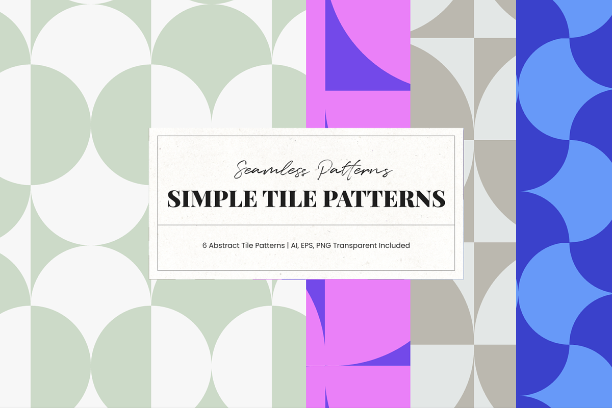 Simple Tile Patterns, a Pattern Graphic by Promo Graphics (Photo 3 of 5)