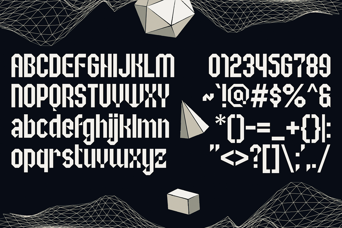 Segrano - Futuristic Geometric Fonts, a Sans Serif Font by Konstantine Studio (Photo 4 of 4)