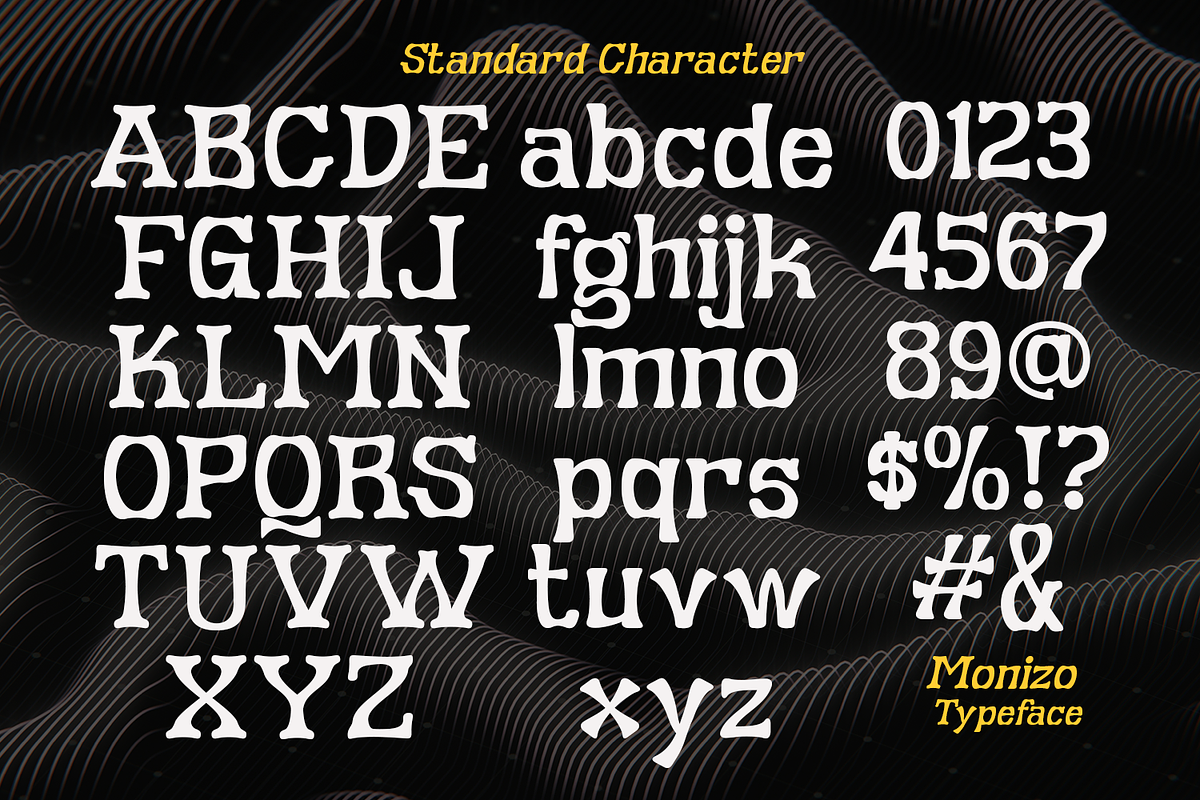 Monizo Display Serif, a Serif Font by madeDeduk (Photo 3 of 8)