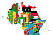 Flags Africa Map, an Education Illustration by asantosg (Thumbnail 2 of 2)