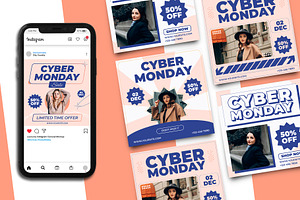 Cyber Monday Sale Instagram Post, a Social Media Template by Artnivora.Std