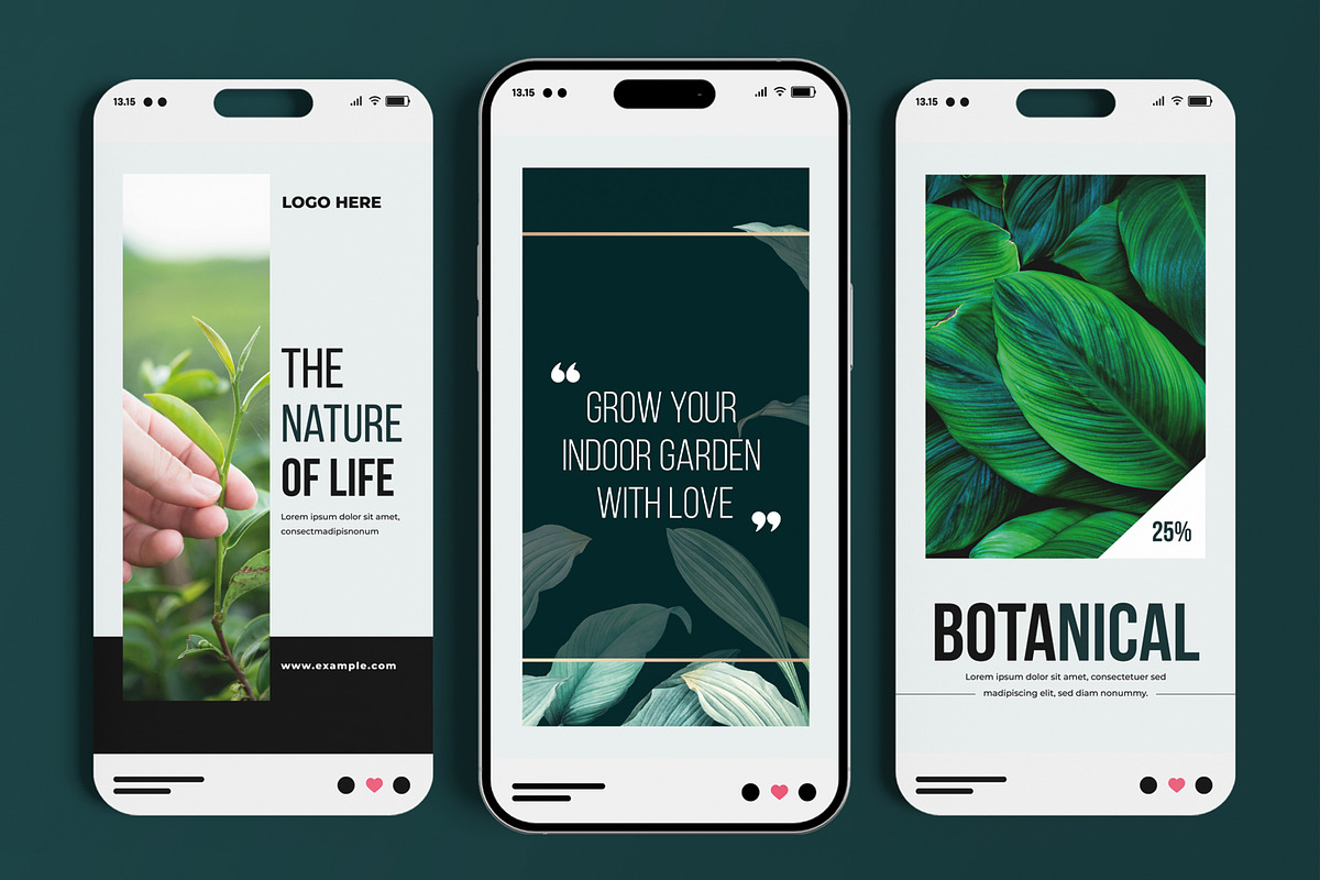Minimalist Botanical Social Media, a Social Media Template by MightyDesign (Photo 2 of 6)