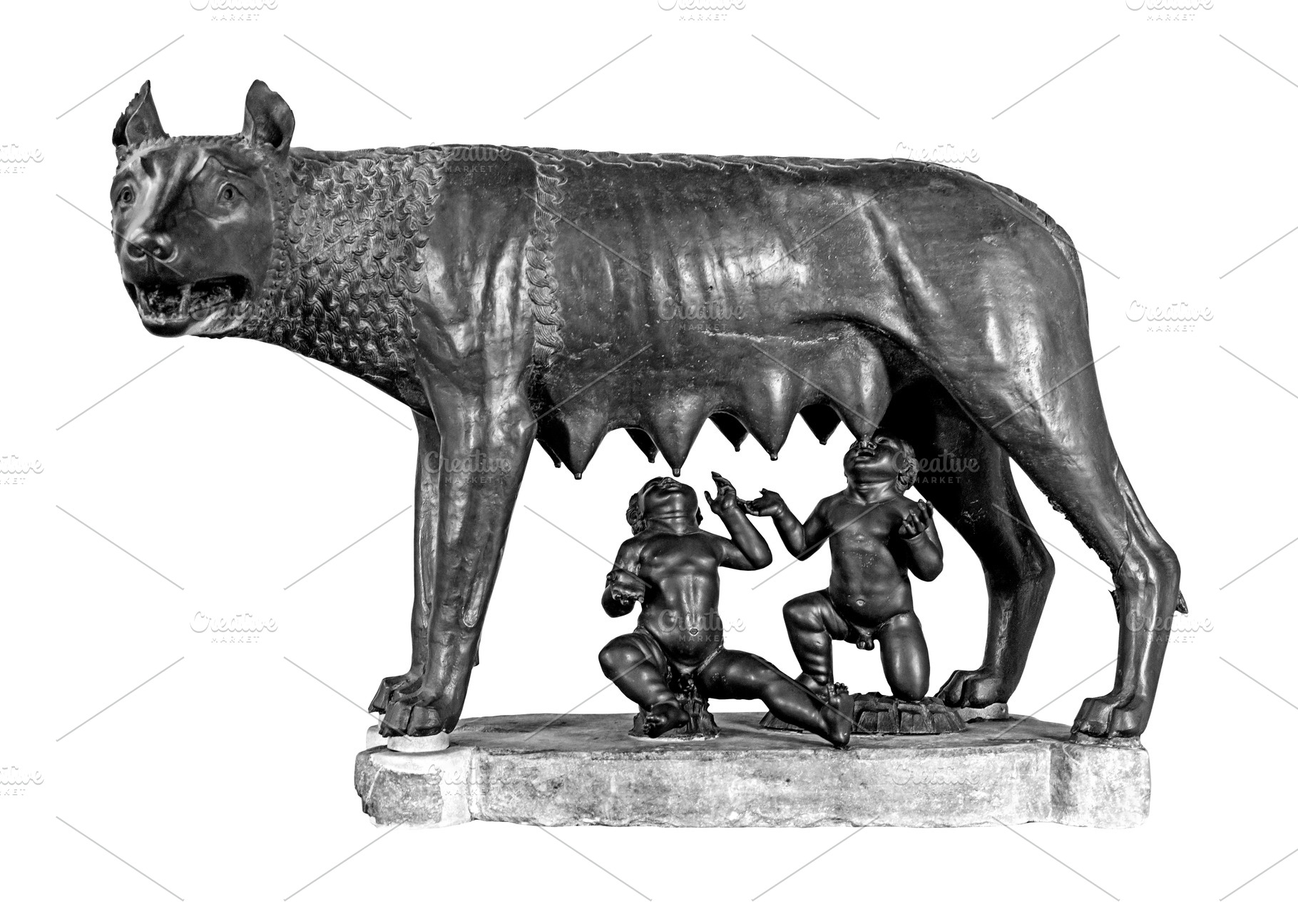 Capitoline wolf with Romulus and Rem, an Arts & Entertainment Photo by BOOCYS