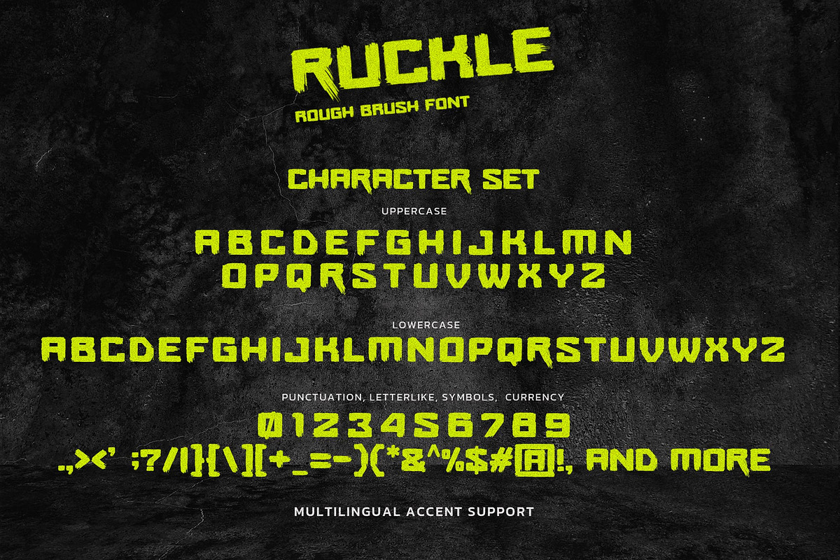 RUCKLE - Rough Brush Font, a Font by Gassstype (Photo 6 of 8)