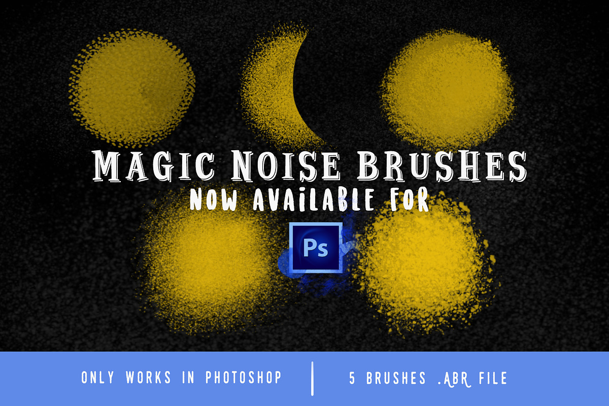 Magic noise brushes for Photoshop, a Brush Add-On by Eliza Moreno Illustration (Photo 1 of 2)