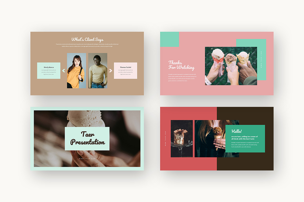Taer : Dessert Shop Google Slides, a Presentation Template by Punkl Camp (Photo 9 of 16)
