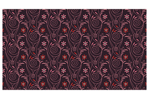 Floral Scrollwork Repeat, a Pattern Graphic by Creative Backgrounds