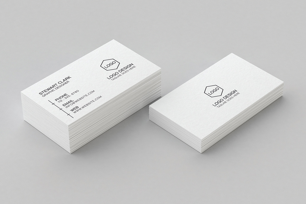 Clean Minimal Business Card Template, a Business Card Template by Shahjhan (Photo 1 of 4)