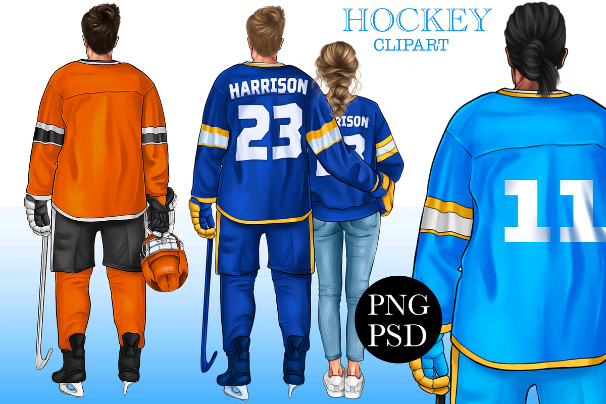 Couple clipart, Hockey clipart, a Person Illustration by Elenbushe (Photo 1 of 3)