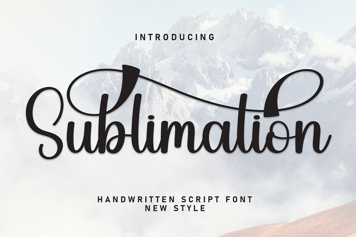 Sublimation | Script Font, a Handwritten Font by Scratchones (Photo 1 of 9)
