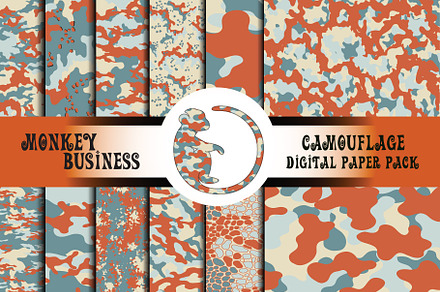 Printable camouflage digital papers